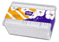 Ватные палочки Bella cotton 350 шт в квадратной пласт.коробке