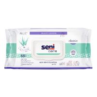 Салфетки влажные для ухода за кожей classic c aloe vera  по 68 шт.